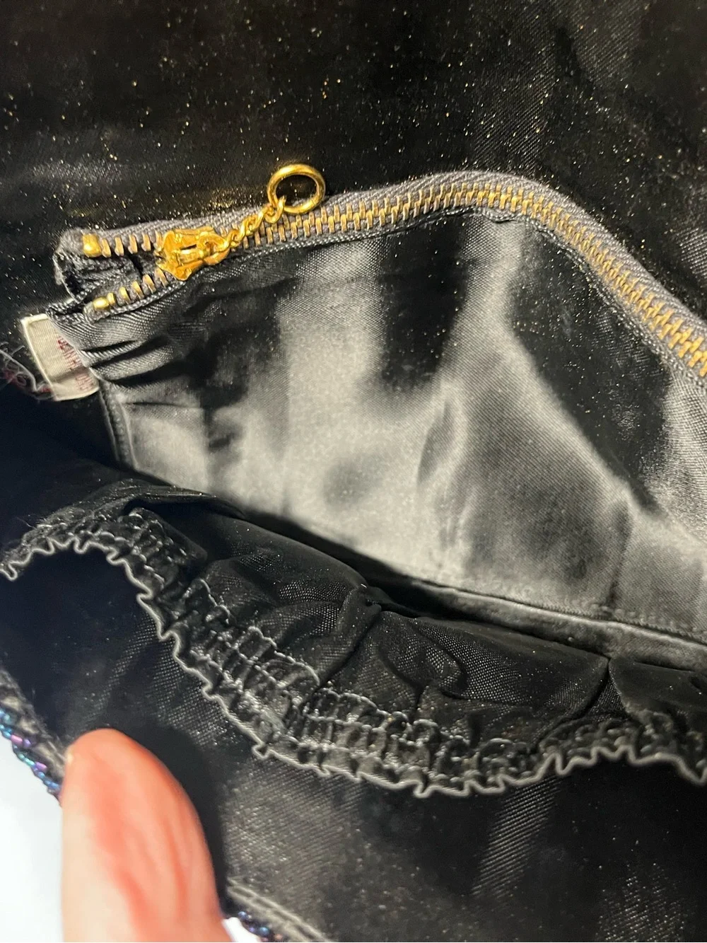 Vintage hand beaded evening bag